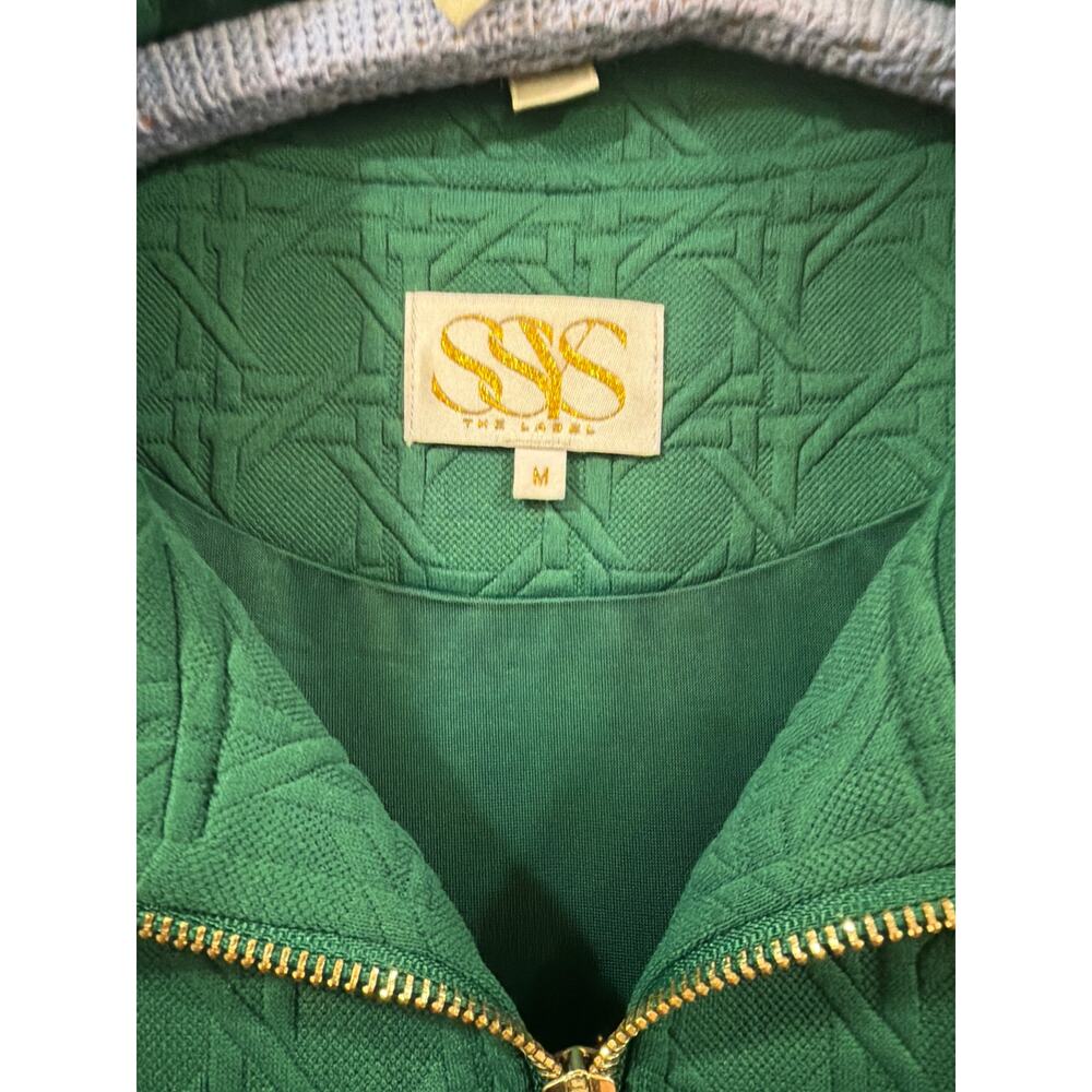 SSYS the everyday dress in cane quilted hunter green. - Picture 4 of 8